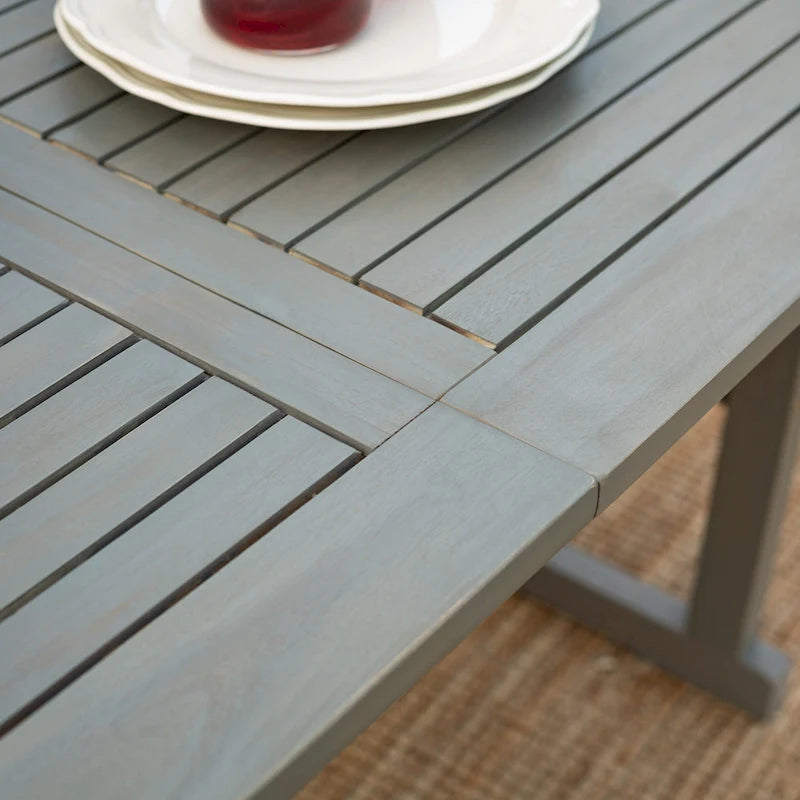 Middlebrook Surfside 7-Piece Acacia Outdoor Extension Dining Set - 55-79 x 35 x 30h