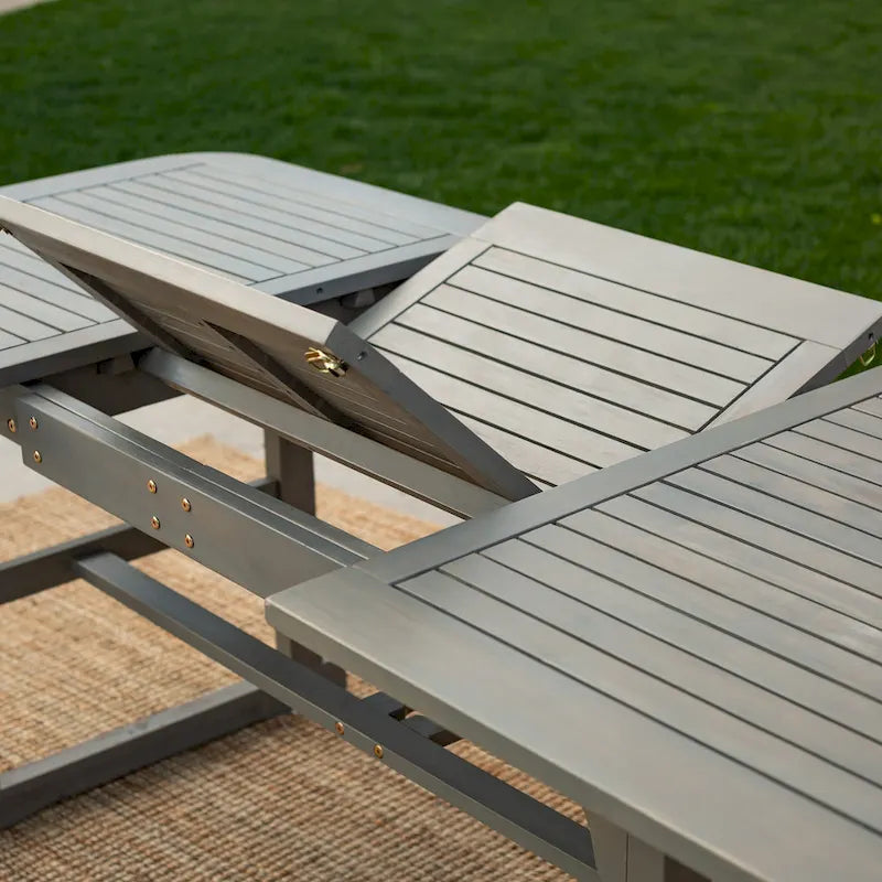 Middlebrook Surfside 7-Piece Acacia Outdoor Extension Dining Set - 55-79 x 35 x 30h