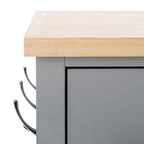SAFAVIEH Fawn 1-Door 2-Drawer 2-Shelf Kitchen Cart - 33.5 W x 16.9 L x 35 H - 33Wx17Dx35H