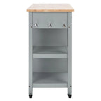 SAFAVIEH Fawn 1-Door 2-Drawer 2-Shelf Kitchen Cart - 33.5 W x 16.9 L x 35 H - 33Wx17Dx35H
