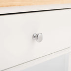 SAFAVIEH Fawn 1-Door 2-Drawer 2-Shelf Kitchen Cart - 33.5 W x 16.9 L x 35 H - 33Wx17Dx35H