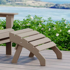 Polytrends Altura Outdoor Adirondack Folding Ottoman