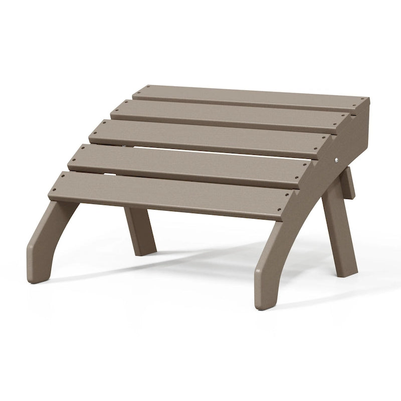 Polytrends Altura Outdoor Adirondack Folding Ottoman
