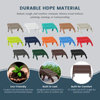Polytrends Altura Outdoor Adirondack Folding Ottoman