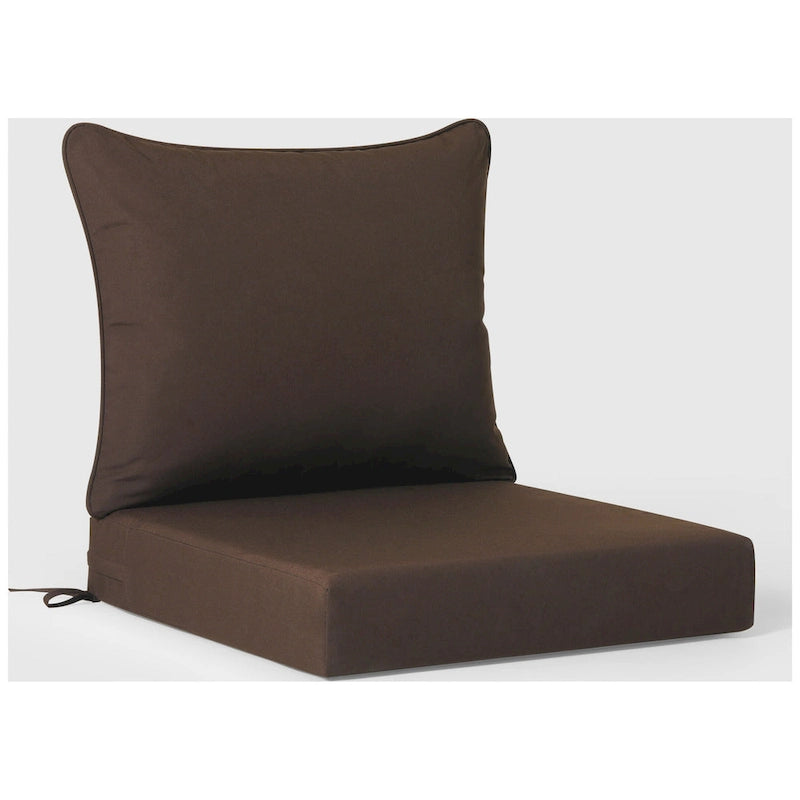 Polytrends Birchwood All Weather HDPE Outdoor Patio Deep Seating Weathered Wood Loveseat (2-Piece)