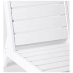 Polytrends Birchwood All Weather HDPE Outdoor Patio Deep Seating White Armless Chair With Cushions (1-Piece)