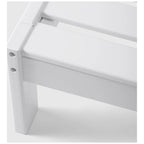 Polytrends Birchwood All Weather HDPE Outdoor Patio Deep Seating White Armless Chair With Cushions (1-Piece)