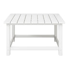 Polytrends Altura Outdoor 5-Piece Adirondack Chair With Square Coffee Table Conversation Set