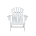 Polytrends Altura Outdoor 5-Piece Adirondack Chair With Square Coffee Table Conversation Set