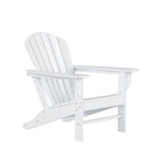 Polytrends Altura Outdoor 5-Piece Adirondack Chair With Square Coffee Table Conversation Set