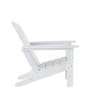 Polytrends Altura Outdoor 5-Piece Adirondack Chair With Square Coffee Table Conversation Set
