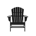 Polytrends Altura Outdoor 5-Piece Adirondack Chair With Square Coffee Table Conversation Set