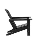 Polytrends Altura Outdoor 5-Piece Adirondack Chair With Square Coffee Table Conversation Set