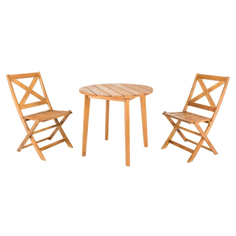 SAFAVIEH Outdoor Living Bruna 3-Piece Bistro Set - 32W x 32D x 30H