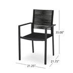 Modern Aluminum Dining Chair (Set of 2)