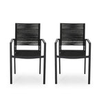 Modern Aluminum Dining Chair (Set of 2)