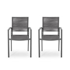 Modern Aluminum Dining Chair (Set of 2)