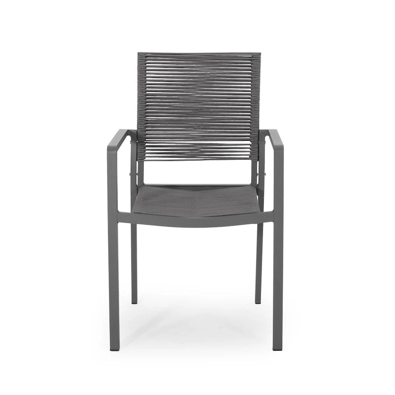 Modern Aluminum Dining Chair (Set of 2)