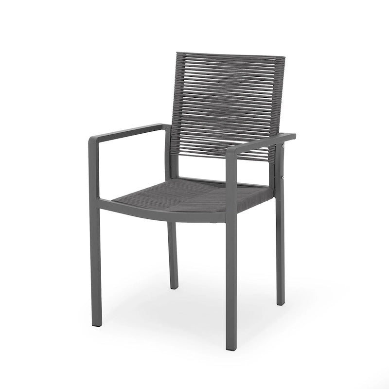 Modern Aluminum Dining Chair (Set of 2)
