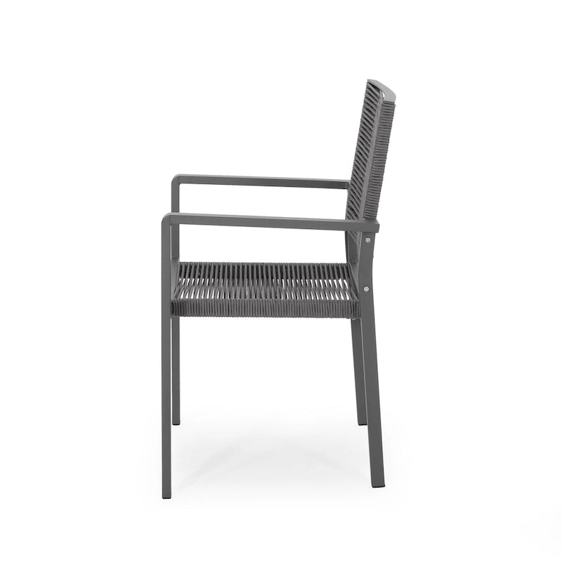 Modern Aluminum Dining Chair (Set of 2)