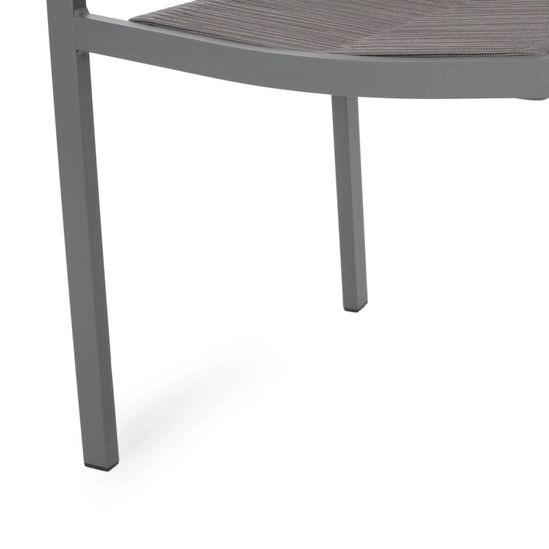 Modern Aluminum Dining Chair (Set of 2)