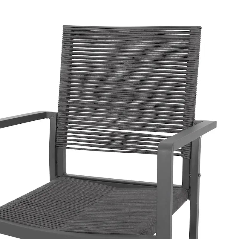 Modern Aluminum Dining Chair (Set of 2)