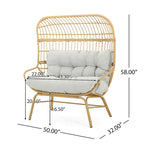 Outdoor Wicker Loveseat