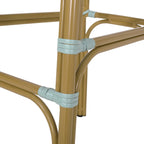 Outdoor Wicker and Aluminum Barstools, Set of 2