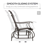 2 Person Outdoor Glider Bench Patio Glider Loveseat Chair - 46.75 * 30.50 * 38.25