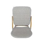 Outdoor PE Rattan and Aluminum Armless Chairs, Set of 2
