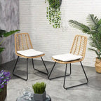Chair with Cushion Set of 2