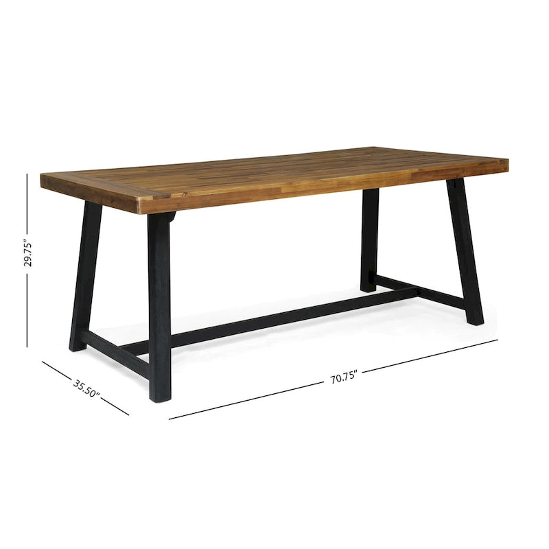 Christopher Knight Home Virella Outdoor Acacia Wood 7pc Patio Dining Set