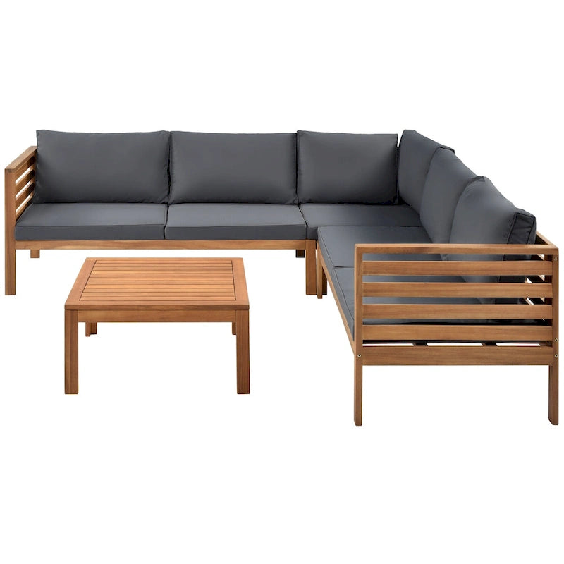 Miller Outdoor French Coutry Sectional Sofa Sets by GDFStudio