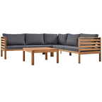 Miller Outdoor French Coutry Sectional Sofa Sets by GDFStudio