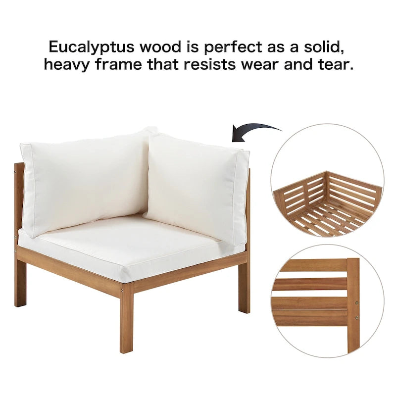 Miller Outdoor French Coutry Sectional Sofa Sets by GDFStudio