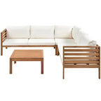 Miller Outdoor French Coutry Sectional Sofa Sets by GDFStudio