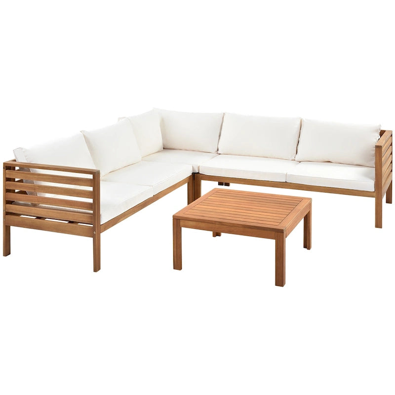 Miller Outdoor French Coutry Sectional Sofa Sets by GDFStudio