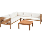 Miller Outdoor French Coutry Sectional Sofa Sets by GDFStudio