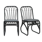 Christopher Knight Home- Alexandra Outdoor PE Wicker Dining Chairs with Cushions (Set of 2)