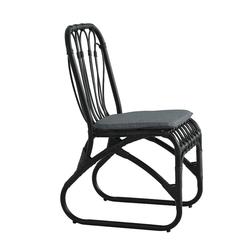 Christopher Knight Home- Alexandra Outdoor PE Wicker Dining Chairs with Cushions (Set of 2)