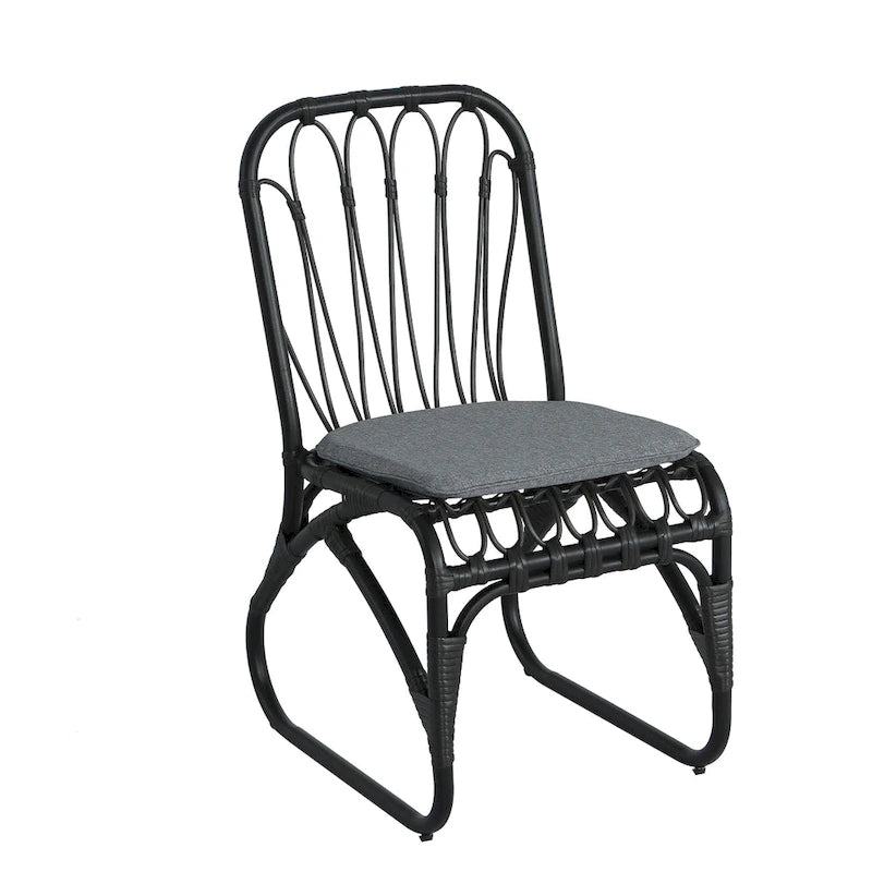 Christopher Knight Home- Alexandra Outdoor PE Wicker Dining Chairs with Cushions (Set of 2)