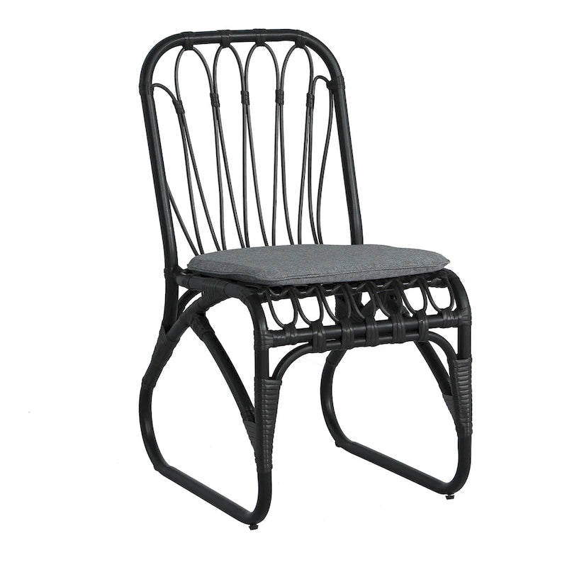 Christopher Knight Home- Alexandra Outdoor PE Wicker Dining Chairs with Cushions (Set of 2)