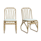 Christopher Knight Home- Alexandra Outdoor PE Wicker Dining Chairs with Cushions (Set of 2)