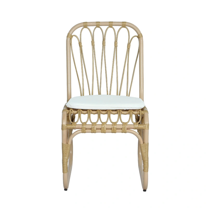 Christopher Knight Home- Alexandra Outdoor PE Wicker Dining Chairs with Cushions (Set of 2)