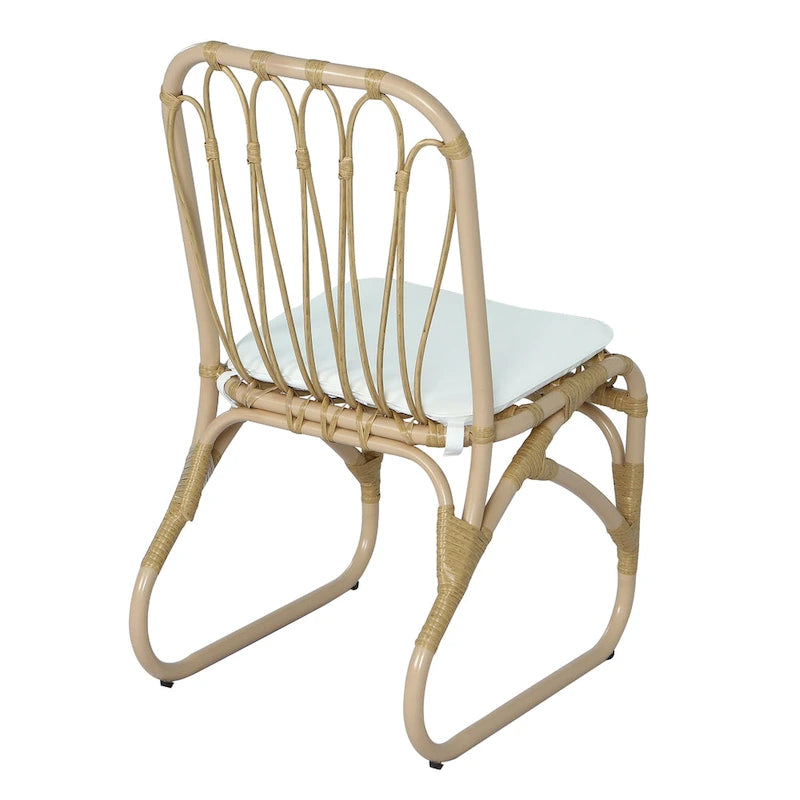 Christopher Knight Home- Alexandra Outdoor PE Wicker Dining Chairs with Cushions (Set of 2)