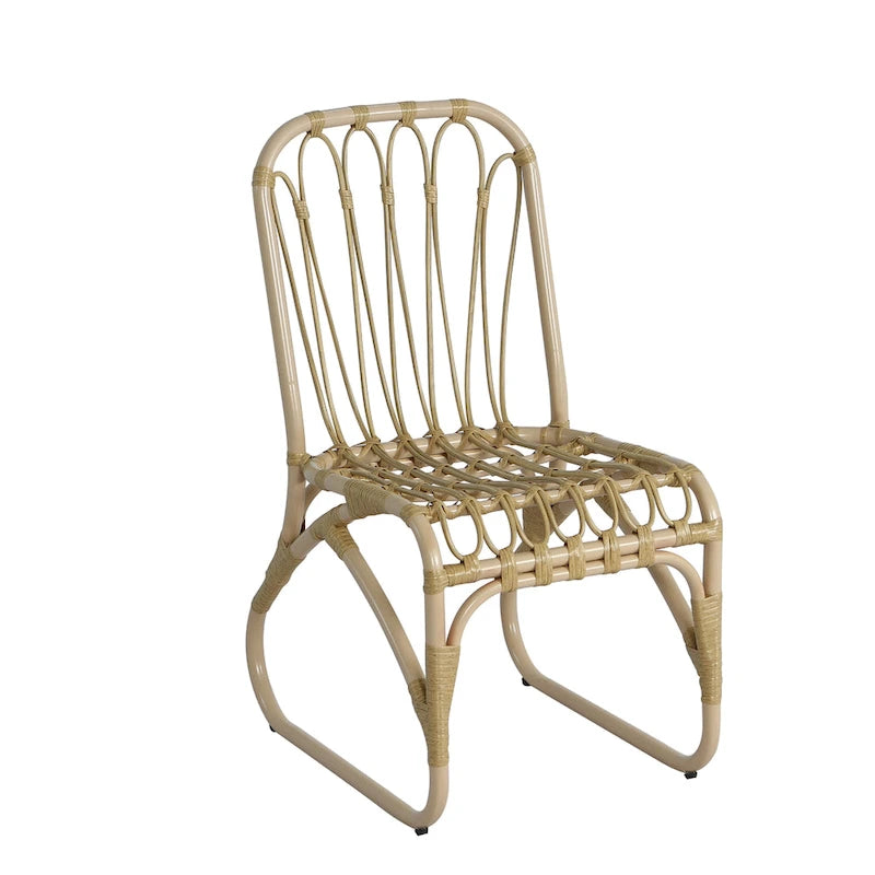 Christopher Knight Home- Alexandra Outdoor PE Wicker Dining Chairs with Cushions (Set of 2)
