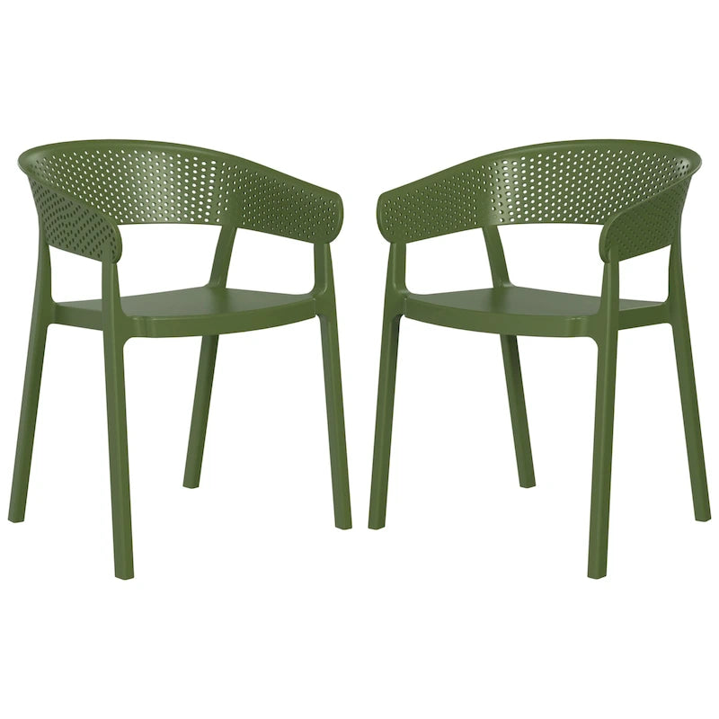 Frond and Form Outdoor Stacking Dining Armchair (Set of 2)