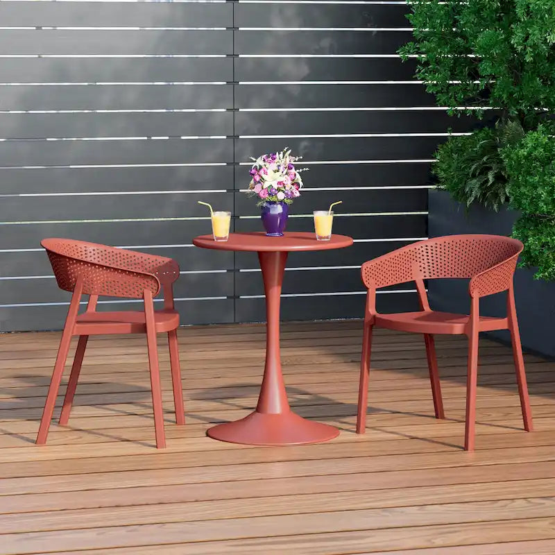Frond and Form Outdoor Stacking Dining Armchair (Set of 2)