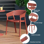 Frond and Form Outdoor Stacking Dining Armchair (Set of 2)