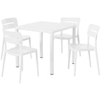 Frond and Form 4-Person Outdoor Square Dining Set